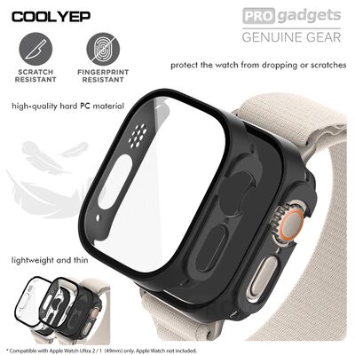 Coolyep Full Cover Hard Protective Case for Apple Watch Series Ultra 2/1 49mm