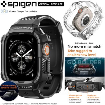 SPIGEN Rugged Armor Pro + Strap Band Case for Apple Watch Ultra 2 / 1 49mm