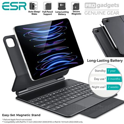 ESR Rebound Magnetic Keyboard Case for iPad Pro 11 (2022/2021/2020/2018) / iPad Air 10.9 (2022/2020)