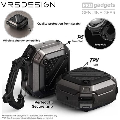 VRS DESIGN Terra Guard Ultimate Case for Galaxy Buds FE / Buds 2 Pro / Buds 2 / Pro / Live