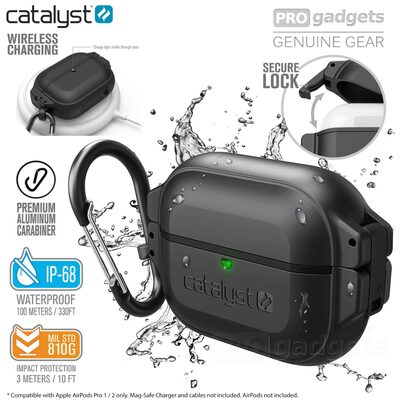 Catalyst Lifestyle Total Protection Case for AirPods Pro 1 (2019) / 2 (2022/2023) (USB-C/Lightening Cable)