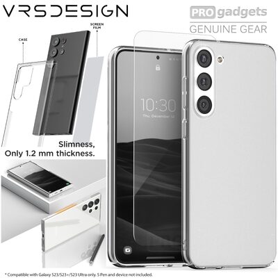 VRS DESIGN Skin Fit Case with Screen Protector for Galaxy S23