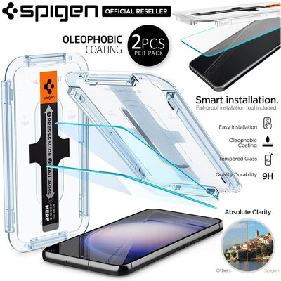 SPIGEN GLAS.tR EZ Fit 2PCS Glass Screen Protector for Galaxy S23 Plus
