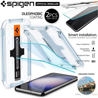 SPIGEN GLAS.tR EZ Fit 2PCS Glass Screen Protector for Galaxy S23 Plus