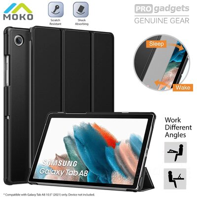 Moko Lightweight Shell Back Stand Cover for Galaxy Tab A8 10.5 2021