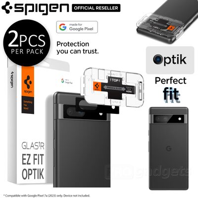 SPIGEN GLAS.tR EZ Fit Optik 2PCS Glass Lens Protector for Google Pixel 7a
