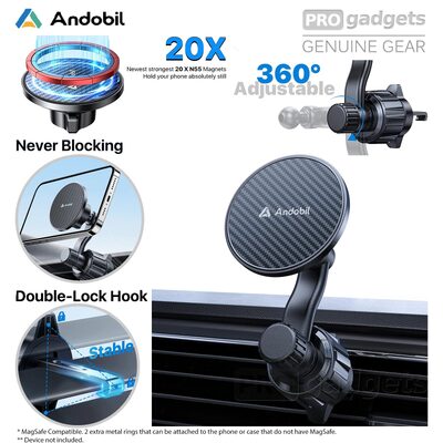 Andobil MagSafe Compatible Air Vent Rotatable Car Mount