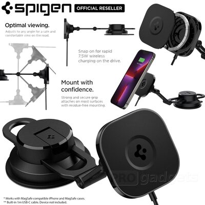 SPIGEN OneTap Pro 3 ITS35W-3 Black Dash Magnetic Car Mount (MagFit) for MagSafe / iPhone