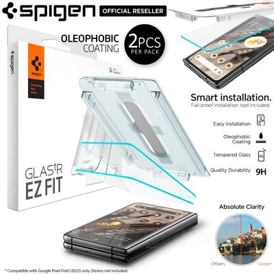 SPIGEN GLAS.tR EZ Fit 2PCS Glass Screen Protector for Google Pixel Fold