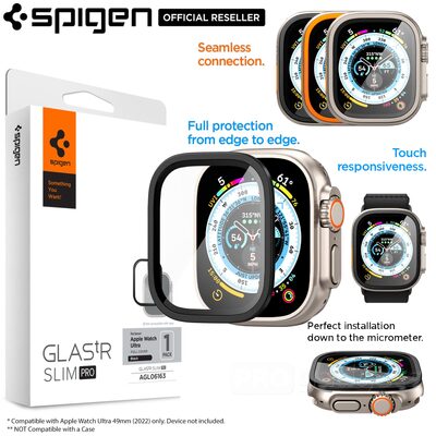 SPIGEN GLAS.tR Slim Pro Glass Screen Protector for Apple Watch Ultra 2 / 1 (49mm)
