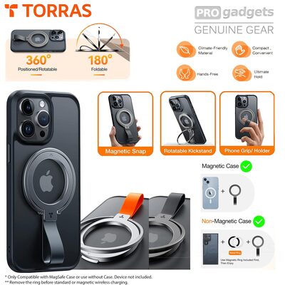 TORRAS Magsafe Omni Ring Phone Grip Holder for 15/ 14 / 13 / 12 Series
