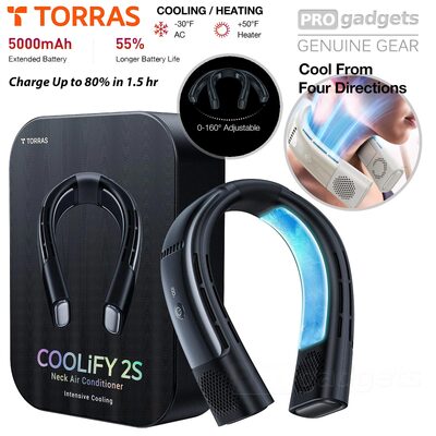 TORRAS Coolify 2S Wearable Air Conditioner & Heater Neck Fan 5000mAh