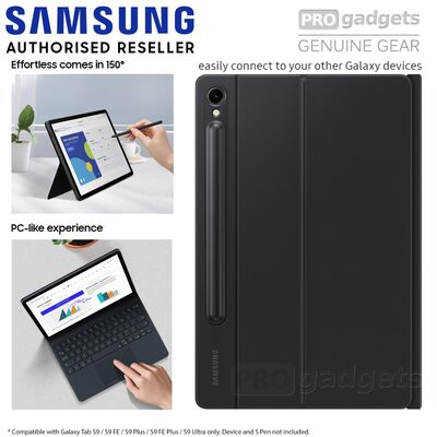Samsung Book Cover Keyboard Case for Galaxy Tab S9 11.0 / S9 FE 10.9