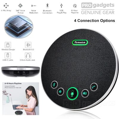 Tenveo M3B Bluetooth Conference 4 in 1 Speakerphone