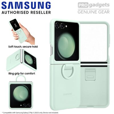 Samsung Silicone Case with Ring for Galaxy Z Flip 5