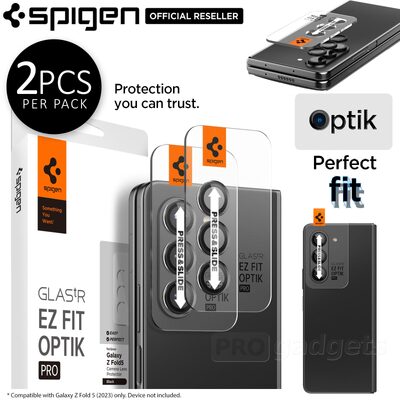 SPIGEN GLAS.tR EZ Fit Optik Pro 2PCS Glass Camera Lens Protector for Samsung Galaxy Z Fold 5