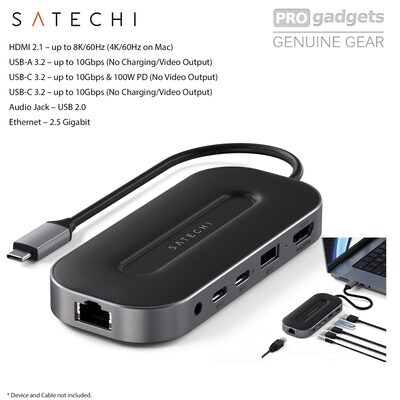 Satechi USB4 Multiport Adapter Hubs With 2.5G Ethernet