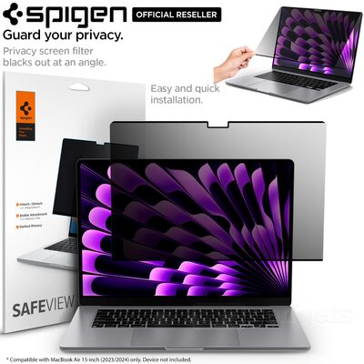 SPIGEN GLAS.tR Slim Glass Screen Protector for MacBook Air 15-inch 2023 / M2