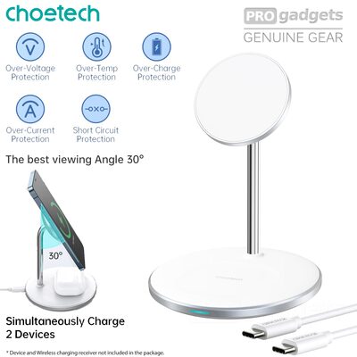 Choetech T581 2 in 1 Magsafe Compatible Wireless Charger Stand