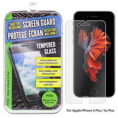 Aftermarket Screen Protector Round Edge Tempered Glass FULL PACKAGE for iPhone 6 Plus / 6s Plus