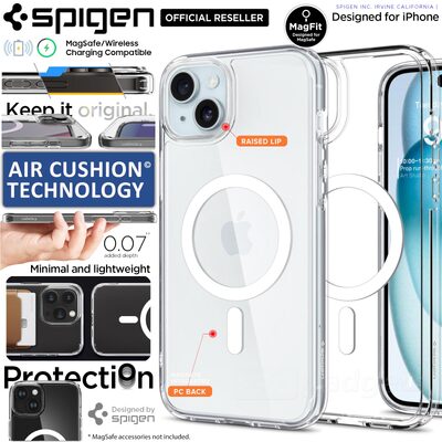SPIGEN Ultra Hybrid (MagFit) MagSafe Compatible Case for iPhone 15 Plus