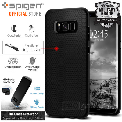 Galaxy S8 Case, Genuine SPIGEN Soft TPU Liquid Air Armor Slim Cover for Samsung