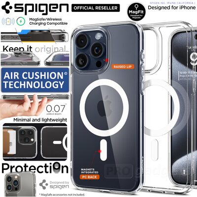 SPIGEN Ultra Hybrid (MagFit) MagSafe Compatible Case for iPhone 15 Pro