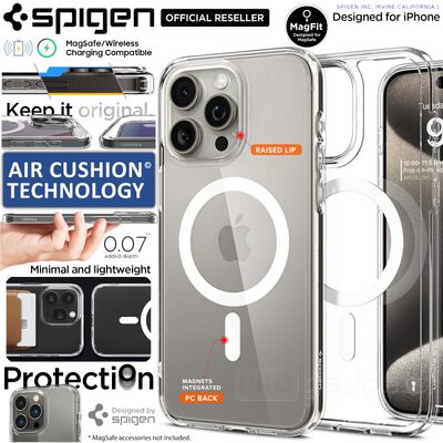 SPIGEN Ultra Hybrid (MagFit) MagSafe Compatible Case for iPhone 15 Pro Max