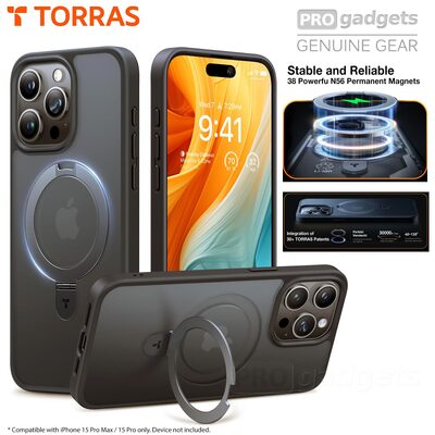 TORRAS UPRO Magnetic Ostand MagSafe Compatible Case for iPhone 15 Pro