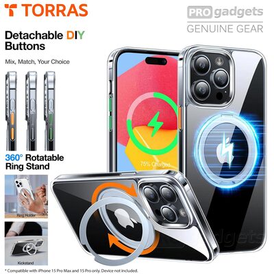TORRAS UPRO Magnetic Ostand Pro MagSafe Compatible Case for iPhone 15 Pro
