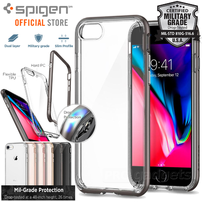 iPhone 7 Case, Genuine SPIGEN Dual Neo Hybrid Crystal 2 Bumper Cover for Apple
