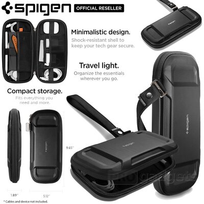 SPIGEN Rugged Armor Pro Slim Pouch Case Cable Organizer Bag