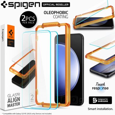 SPIGEN Glas.tR AlignMaster 2PCS Slim Glass Screen Protector for Samsung Galaxy S23 FE