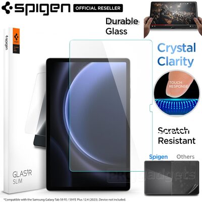 SPIGEN Glas.tR Slim Glass Screen Protector for Galaxy Tab S9 FE+ Plus 12.4