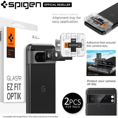 SPIGEN Glas.tR EZ Fit Optik 2PCS Glass Lens Protector for Google Pixel 8