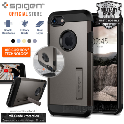 iPhone 7 Case, Genuine SPIGEN Heavy Duty Tough Armor 2 Hard Cover for Apple