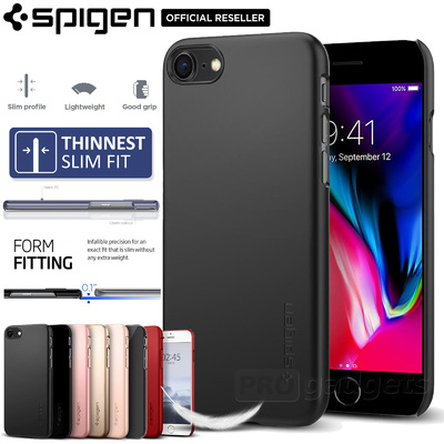 iPhone 8 Case, Genuine SPIGEN Ultra Thin Fit Slim Exact Fit Hard Cover for Apple