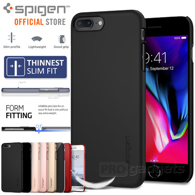 iPhone 8 Plus Case, Genuine SPIGEN Ultra Thin Fit Slim Hard Cover for Apple