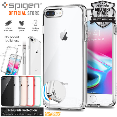 iPhone 8 Plus Case, Genuine SPIGEN Ultra Hybrid 2 Bumper Hard Cover for Apple