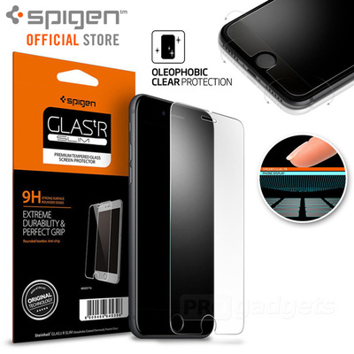 iPhone 8 Screen Protector, Genuine SPIGEN GLAS.tR Slim Tempered Glass for Apple